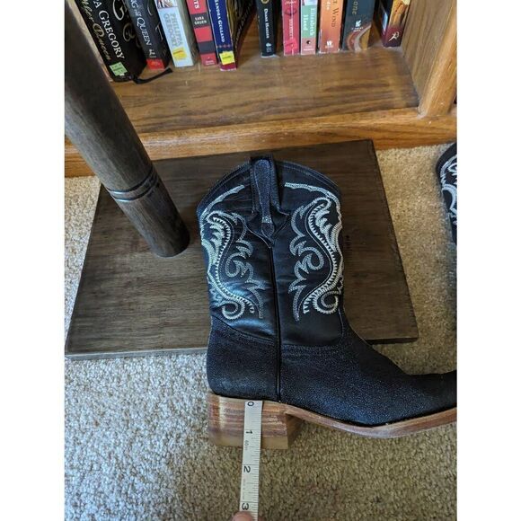 Linea De Oro Mexico 24 US 7 Men’s Cowboy Western Boots Heeled stingray Leather - Picture 8 of 8